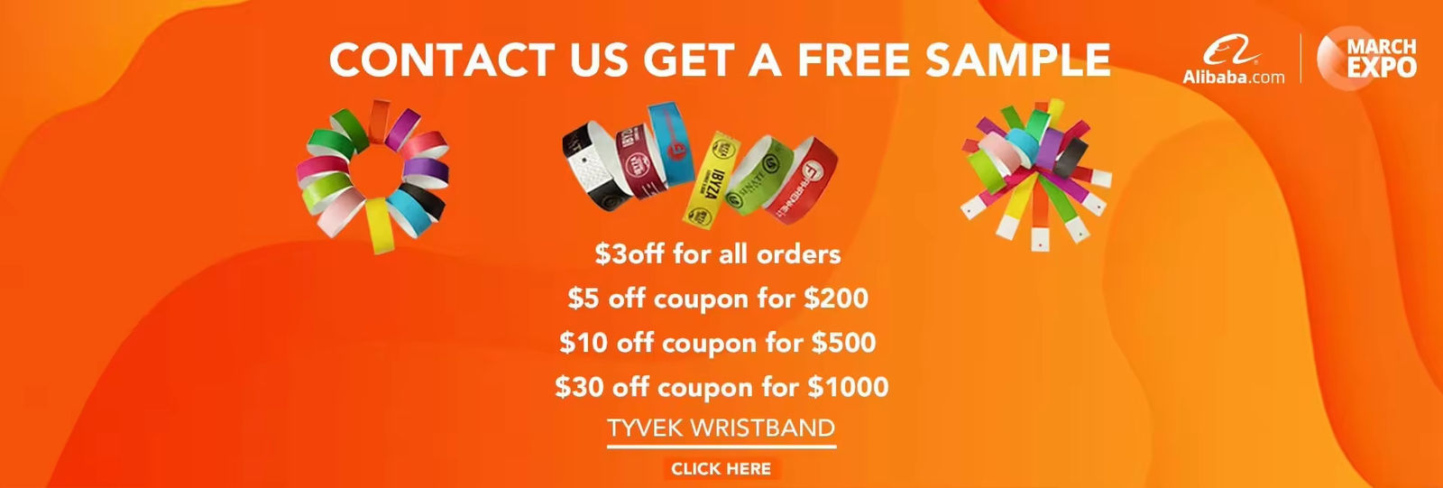 Tyvek/Dupont Paper Wristband