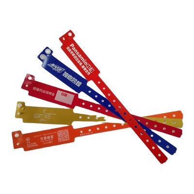 Custom One-off Plastic Wrist Bands for VIP Club Admission ID Bracelets Car Plastic Lock