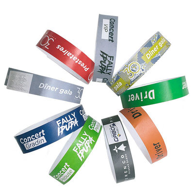 One Time Tyvek Paper Wristbands for Events Festivals Music Concerts and Activities