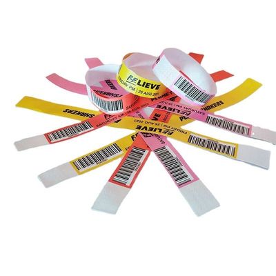 Waterproof QR Code Wristbands Ideal for Guest/Vendor/Media/Staff/VIP Tickets