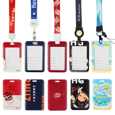 Custom Exhibition Lanyard with Dye Sublimation Printing and Personalized Keychain