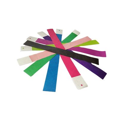 Bulk Sales Custom Tyvek Wristband with Varnishing Finish and Label Custom Paper Printing