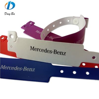 PVC Vinyl Identification Wristband Bracelets for Events and Festivals None Pearl Type