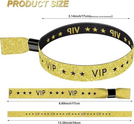 Custom Size and Logo RFID Polyester/Ribbon Wristband for Concert Party Festival Events