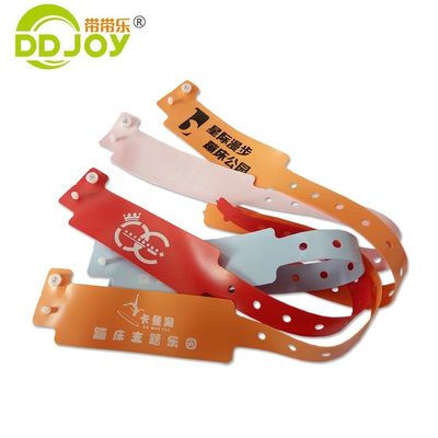 Reflective Wristband Plastic Vinyl Id Wrist Band Printing With Custom Logo Purple