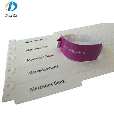 PVC Vinyl Identification Wristband Bracelets for Events and Festivals None Pearl Type