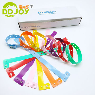 Reflective Wristband Plastic Vinyl Id Wrist Band Printing With Custom Logo Purple