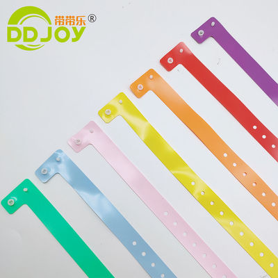 Reflective Wristband Plastic Vinyl Id Wrist Band Printing With Custom Logo Purple