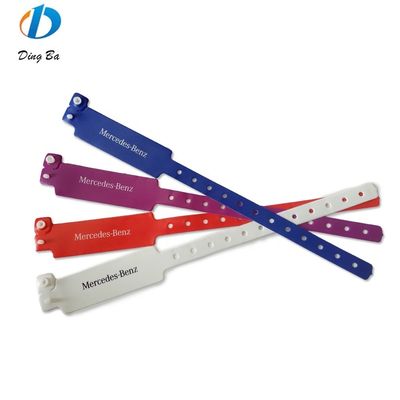 PVC Vinyl Identification Wristband Bracelets for Events and Festivals None Pearl Type