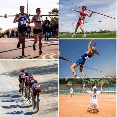 DDJOY Running Race Bibs Large Numbers and Safety Pins Included for Marathon Race Events