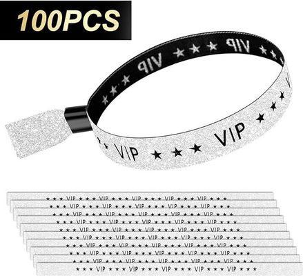 Convenient and Safe RFID Polyester/Ribbon Wristband for Concert Party Festival Events