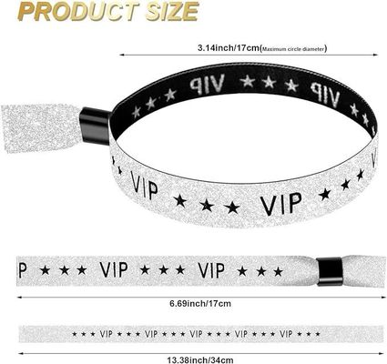 Convenient and Safe RFID Polyester/Ribbon Wristband for Concert Party Festival Events