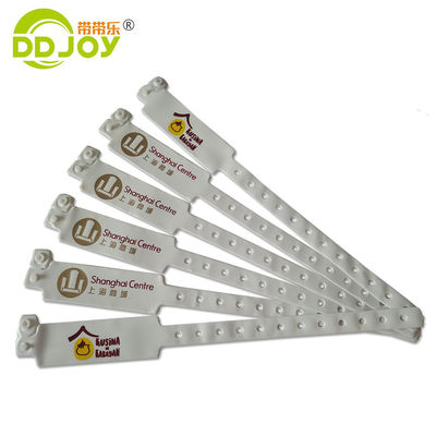 PVC Vinyl Plastic Wristband for Event Sites Manufacture Waterproof Disposable Bracelet