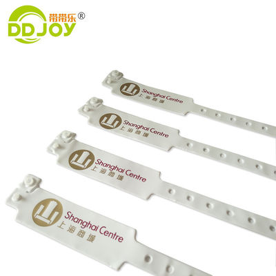 PVC Vinyl Plastic Wristband for Event Sites Manufacture Waterproof Disposable Bracelet