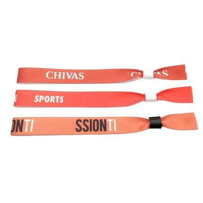 Disposable RFID Polyester/Ribbon Wristband for Festival Party Events Custom 13.56 MHZ