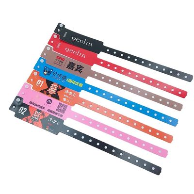Festival Party Supply One Time Waterproof Numbered Identification Wristband for Events