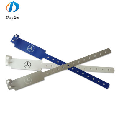 Waterproof PVC Plastic Vinyl Bracelet 250*25mm Wide Shape for Festival Access Only