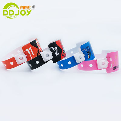 Festival Party Supply One Time Waterproof Numbered Identification Wristband for Events