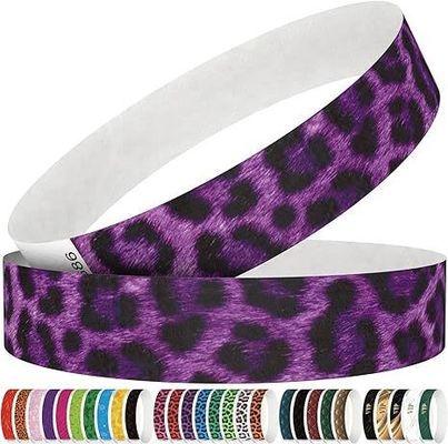 Customized Logo Waterproof Tear Resistant Paper Wristbands for Concerts and Parties