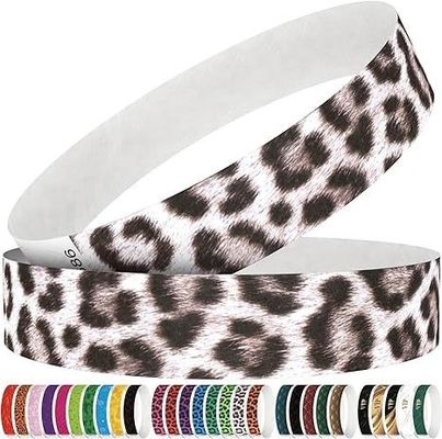 Customized Logo Waterproof Tear Resistant Paper Wristbands for Concerts and Parties