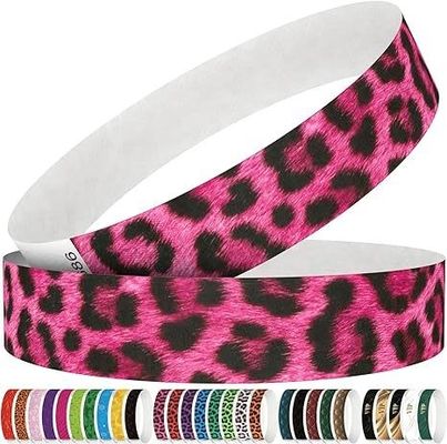 Customized Logo Waterproof Tear Resistant Paper Wristbands for Concerts and Parties