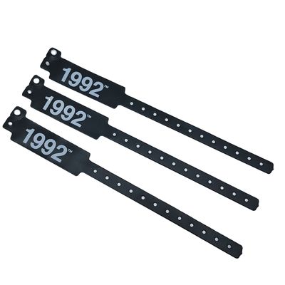 Fashionable Wristband Bracelets for Events and Festivals in Blue PVC/Vinyl Material
