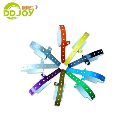 Bracelets Jewelry Type Custom Logo Waterproof PE Snap Lock Wristband for Swimming Pool
