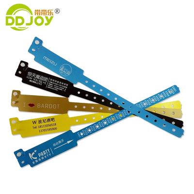 Bracelets Jewelry Type Custom Logo Waterproof PE Snap Lock Wristband for Swimming Pool