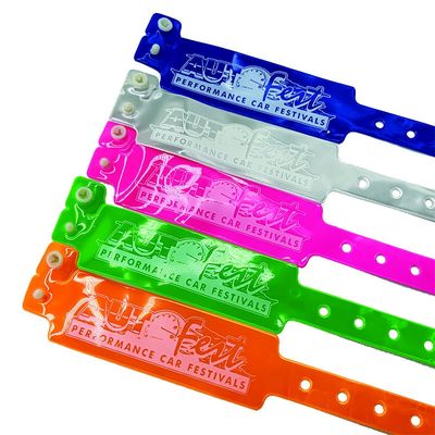Festival Yellow Vinyl Wristbands And ID Wristbands One Time Use In 2023