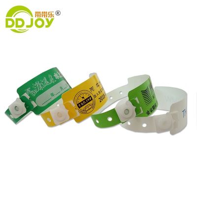 Custom Logo Adult Size Plastic/Paper/Composite Wristband for Stylish Festival Events