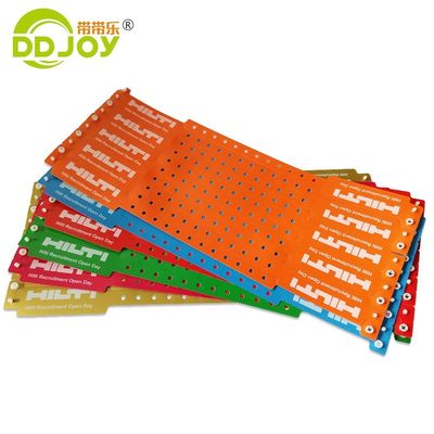 Custom Logo Adult Size Plastic/Paper/Composite Wristband for Stylish Festival Events
