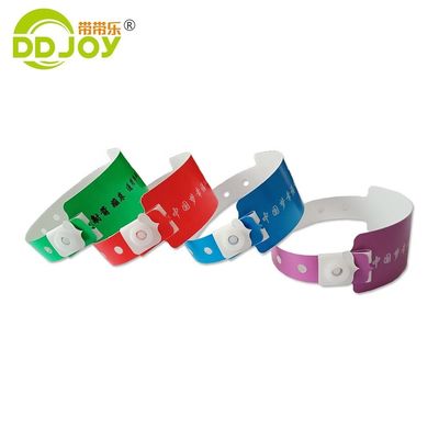 Custom Logo Adult Size Plastic/Paper/Composite Wristband for Stylish Festival Events