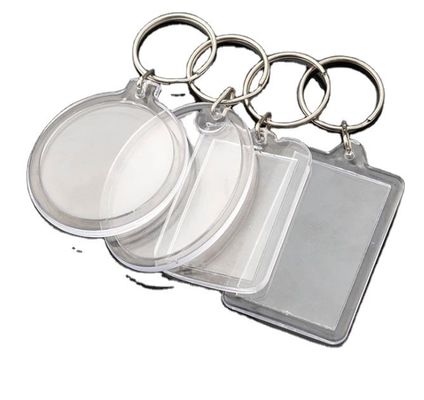 Acrylic and Metal Keyring for Studio Photo Number Card Deposit Card Bag Pendant 20pcs