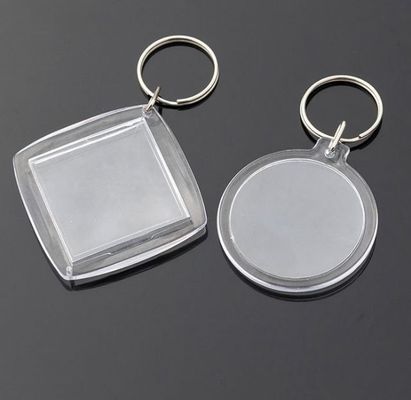 Acrylic and Metal Keyring for Studio Photo Number Card Deposit Card Bag Pendant 20pcs