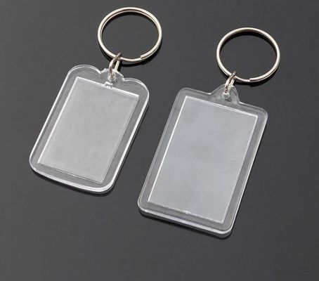 Acrylic and Metal Keyring for Studio Photo Number Card Deposit Card Bag Pendant 20pcs
