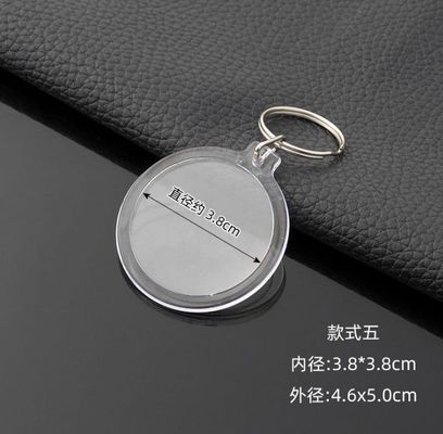 Acrylic and Metal Keyring for Studio Photo Number Card Deposit Card Bag Pendant 20pcs