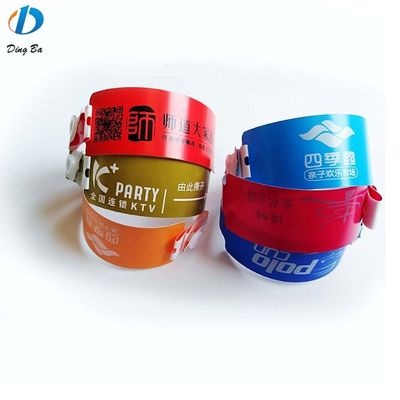 Ticket Identification Tape Wristband Waterproof Plastic ID Bracelet for Less Than 1
