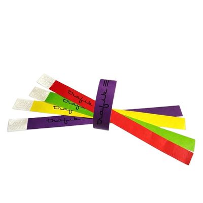 Printing Event Party Supplies Tear Resistant Wristband Disposable Paper Armband Tyvek