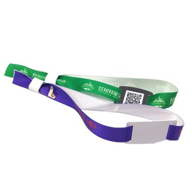 350*15mm Professional Custom Festival Fabric RFID Bracelet Customizable for Any Event