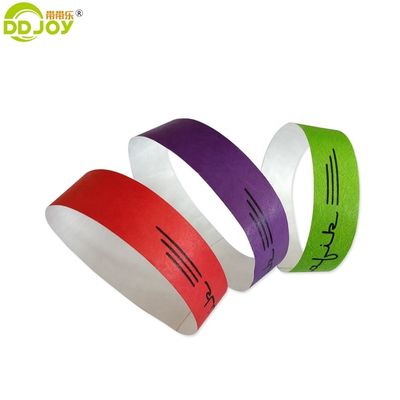 Printing Event Party Supplies Tear Resistant Wristband Disposable Paper Armband Tyvek