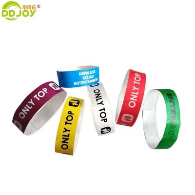 Printing Event Party Supplies Tear Resistant Wristband Disposable Paper Armband Tyvek