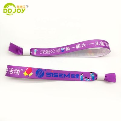 350*15mm Professional Custom Festival Fabric RFID Bracelet Customizable for Any Event