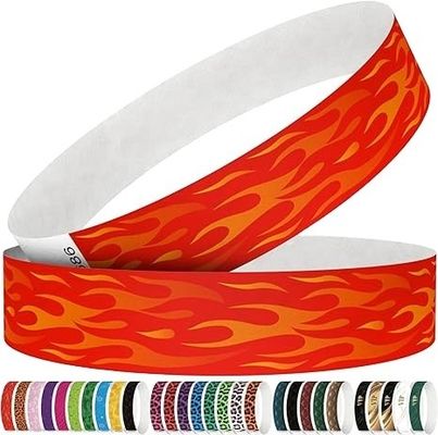 250*25mm and 250*19mm Tyvek Paper Wristband with Customized Printing ' Requirements