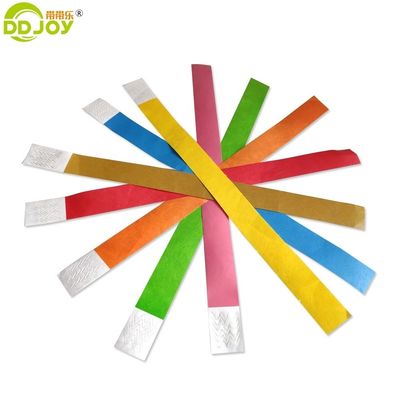 250*25mm and 250*19mm Tyvek Paper Wristband with Customized Printing ' Requirements