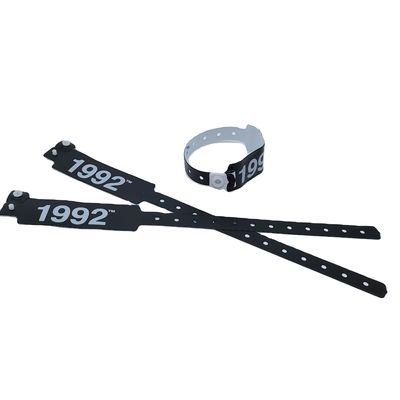 Customized Logo PVC/Vinyl Wristband Bracelets for Events Festival 250*25mm/250*16mm