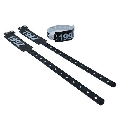 Customized Logo PVC/Vinyl Wristband Bracelets for Events Festival 250*25mm/250*16mm