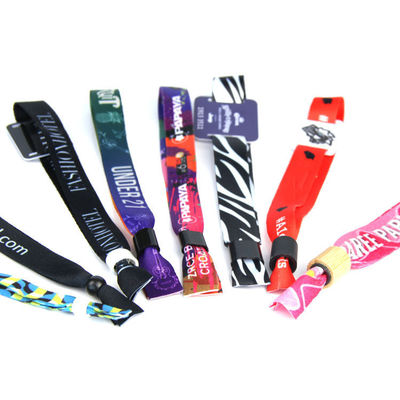 Custom Logo Satin Fabric RFID Wristbands Ideal for GUEST/VIP/VENDOR/MEDIA/STUFF/ARTIST