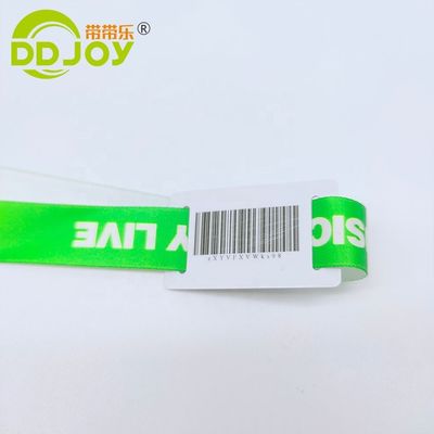 Custom 13.56 MHZ RFID Polyester Wristband for Concert Party Festival Events Disposable