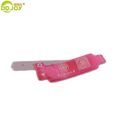 Events Party BANGLES Neon Color Custom Lock ID Plastic Vinyl Wristbands in Wide Shape