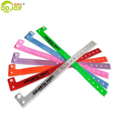 Custom Logo Reflective Neon Green L Shape Party Wristband with Reflective PVC and PVC